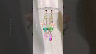 Making Earrings🧚🏼‍♀️🍄fairycore handmadeearrings jewelrymaking melaniemartinez beads jewelry [upl. by Alleras]