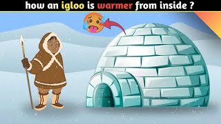 igloo अंदर से गरम कैसे रहता है। How is an igloo warmer from inside facts h2facts shorts [upl. by Fermin590]