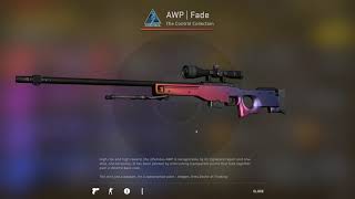 CSGO AWP Fade  Unbox [upl. by Myrta]