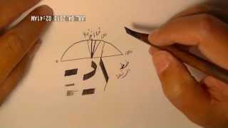 How to hold slanted pen in Arabic calligraphy [upl. by Weider]