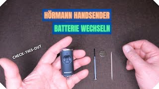 Hörmann Handsender Batterie wechseln [upl. by Rehtse370]