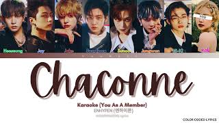 KARAOKE ENHYPEN Chaconne  You As A Member  8 Members Ver [upl. by Skelly]