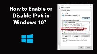 How to Enable or Disable IPv6 in Windows 10 [upl. by Vernier]