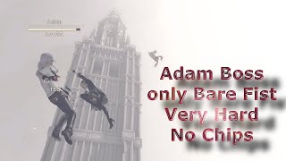 NieRAutomata without WEAPONS  very hard  ADAM BOSS no Chips [upl. by Oatis]