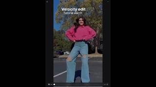 Easiest velocity edit velocity edit kaise kare shorts [upl. by Haeckel]