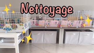 Nettoyage de cage complet  Mise à jour  Cochons d’inde [upl. by Enaitsirk]