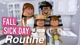 Fall Sick Day Routine  Bloxburg Roleplay  alixia [upl. by Maupin]