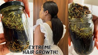 The Most Potent Hair Growth Oil😱 Do Not Wash It Out for Extreme Hair Growth [upl. by Solraced]