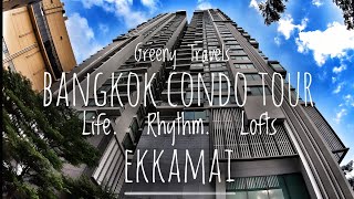 Where to live in Thailand episode 2 BANGKOKS EKKAMAI condo tour [upl. by Ardnuaet]