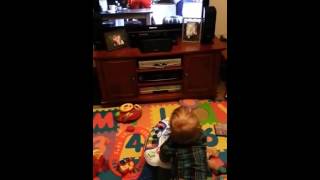 Baby Laughs at Geicos Mutombo Commercial [upl. by Salb]