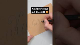 BleistiftKalligrafie Copperplate 😍 calligraphy diy copperplate [upl. by Ojahtnamas]