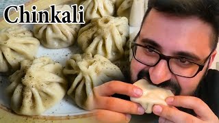 Georgische Chinkali I Khinkali selber machen gefüllte Maultaschen aus Lamm ხინკალი [upl. by Jacobah350]