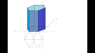 Assonometria di un prisma esagonale con Paint [upl. by Zetra359]