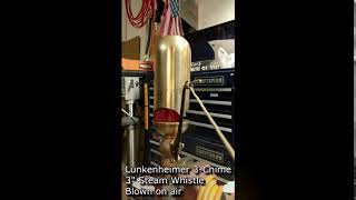 Lunkenheimer 3 Chime Steam Whistle 3quot [upl. by Alicsirp422]