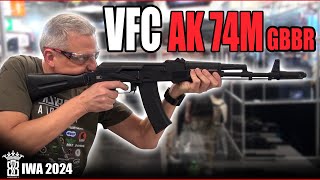 First AK GBB from VFC  AK74M Gas Blowback  IWA 2024 Airsoft [upl. by Harol]