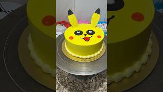 Pikachu Face Cake cake pikachucake shorts youtubeshorts trending [upl. by Sutherlan637]