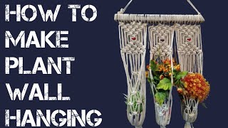 Macrame Plant Hanger Plant holder For Beginners Easy DIY Guide Step by Step Tutorial [upl. by Fe]