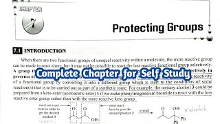 Protecting Groups Organic Chemistry  complete chapter for self study [upl. by Hgielar]