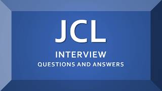 JCL Interview Questions and Answers  Mainframe  JCL IBM [upl. by Orazio]