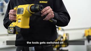 DeWalt XR FLEXVOLT SDS Hammer Drill Range Safety Features [upl. by Haidadej555]