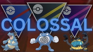 Ultra League SHADOW Nidoqueen Poliwrath Guzzlord team is COLOSSAL in PokemonGo [upl. by Dollar]