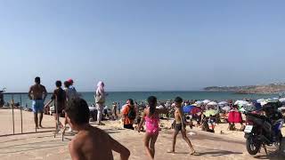 Tangier city beach 🏝️🇲🇦 [upl. by Aldin689]