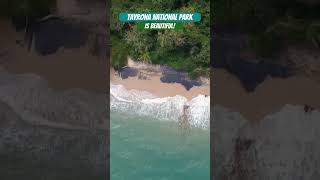 This is beautiful shortsclip travel shortvideo clips viajes tayrona vacation drone Colombia [upl. by Eirrek967]