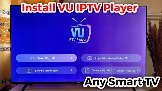 How to Install VU IPTV Player on Smart TV [upl. by Yl]