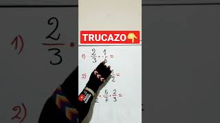 Multiplicación de FRACCIONES Truco⚠️ [upl. by Elysha]