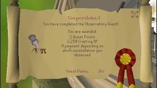 Osrs Observatory Quest Guide [upl. by Kcirddec]