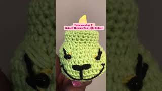 CUTEST Grinch Themed Tea Light Holder  Perfect for the Holidays [upl. by Noraj595]