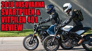 2018 Husqvarna Svartpilen And Vitpilen 401 [upl. by Nitnerb]