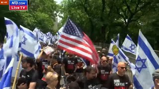 LIVE Thousands Join Celebrate Israel Parade in New York [upl. by Olympe201]