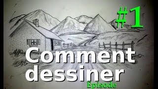 Comment dessiner Episode 1 Matériel paysages perspective [upl. by Annaillil]