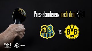 1 FC Saarbrücken  Borussia Dortmund II  Pressekonferenz nach dem Spiel 3 Spieltag [upl. by Franckot]