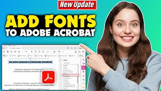 How to add fonts to adobe acrobat  Full Guide  install fonts adobe reader [upl. by Erbua]