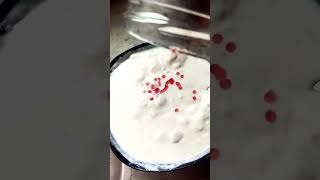 Adding Cherry Jam Into Yoghurt [upl. by Gordy809]