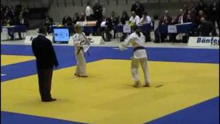 001 Judo Finale Dt Meisterschaft FU17 27022010 AnneSophie Schmidt SC Lotos Berlin [upl. by Essilevi]