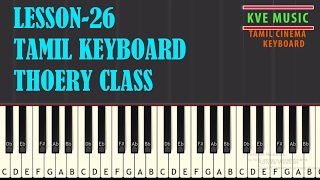 LESSSON 26  TAMIL KEYBOARD THOERY CLASS  SCALE  KVE MUSIC [upl. by Helprin]