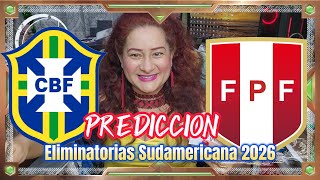 Brasil Vs Perú eliminatorias Sudamericana FIFA mundial 2026 pronosticos predicciones [upl. by Nalepka]