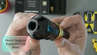 Fkirons unboxing the FLUX MAX GOLD with POWERBOLT 2 tattoo machine [upl. by Muslim]