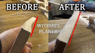 How to flatten a board without a planer  A new different method for straightening boards [upl. by Boyse]