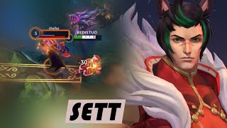 FIRECRACKER SETT SKIN GAMEPLAY  BUILD amp RUNES  WILD RIFT [upl. by Bresee]