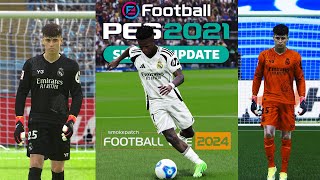 PES 2021 Real Madrid Kit Update Season 2025 for Football Life 2024 amp PES 2021 any Patch [upl. by Atalanti]