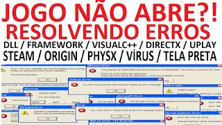 erro em jogos dll framework visualc directx jogo não abre resolvido [upl. by Shore]