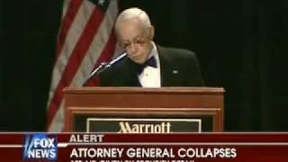 Mukasey Collapses During Speech [upl. by Akiehs]