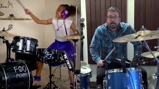 10YearOld Drummer Inspires Rock Stars Epic Song [upl. by Cuthbert]