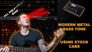 MONSTER Modern Metal Bass Tone for Line6 Helix and HX Stomp Using Stock Cabs PRESET IN DESCRIPTION [upl. by Steven]