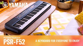 Yamaha Portable Keyboard PSRF52 [upl. by Chun159]