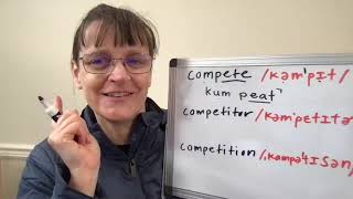 How to Pronounce Compete Competitor and Competition [upl. by Albright]